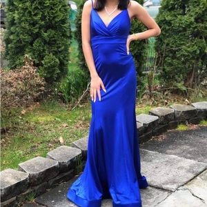 Royal blue maxi dress